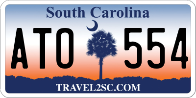 SC license plate ATO554