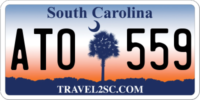SC license plate ATO559
