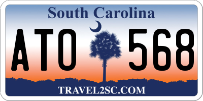 SC license plate ATO568