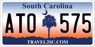 SC license plate ATO575