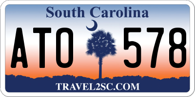 SC license plate ATO578