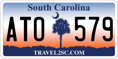 SC license plate ATO579
