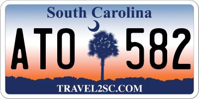 SC license plate ATO582