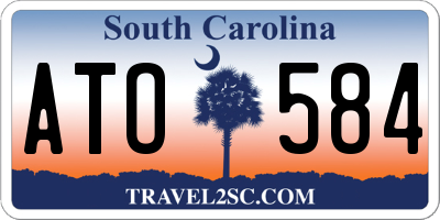 SC license plate ATO584
