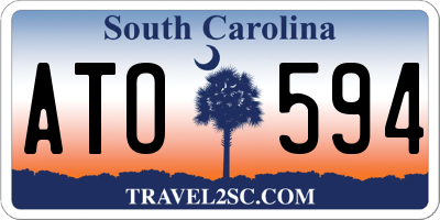 SC license plate ATO594
