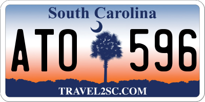 SC license plate ATO596