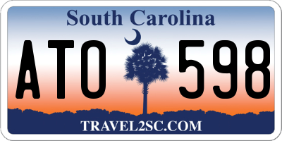 SC license plate ATO598