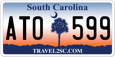 SC license plate ATO599