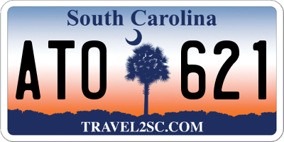 SC license plate ATO621