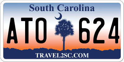 SC license plate ATO624