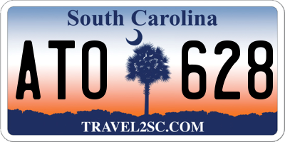 SC license plate ATO628