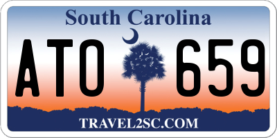 SC license plate ATO659