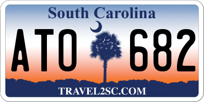 SC license plate ATO682