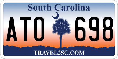 SC license plate ATO698