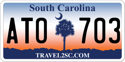 SC license plate ATO703