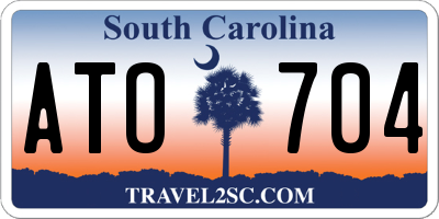 SC license plate ATO704
