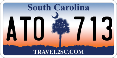 SC license plate ATO713