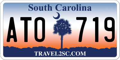SC license plate ATO719