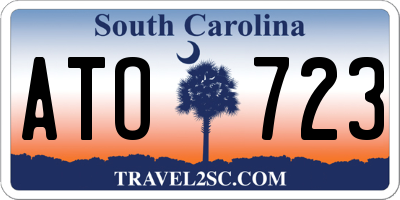 SC license plate ATO723