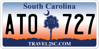 SC license plate ATO727