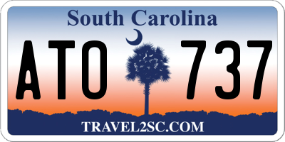 SC license plate ATO737