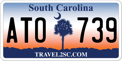 SC license plate ATO739