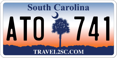 SC license plate ATO741
