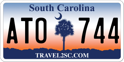 SC license plate ATO744