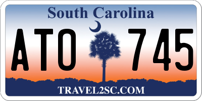 SC license plate ATO745