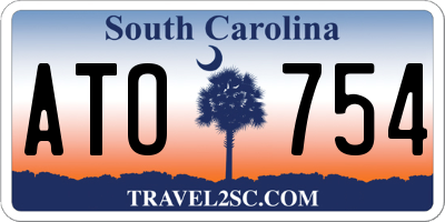 SC license plate ATO754
