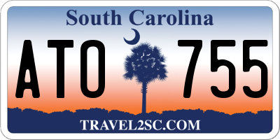 SC license plate ATO755