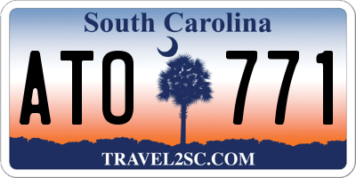 SC license plate ATO771