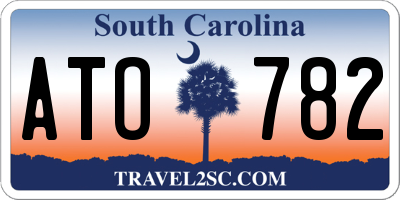 SC license plate ATO782