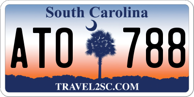 SC license plate ATO788