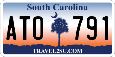 SC license plate ATO791