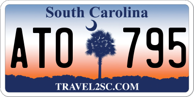 SC license plate ATO795
