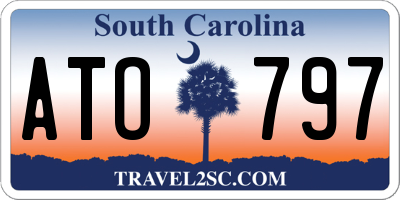 SC license plate ATO797