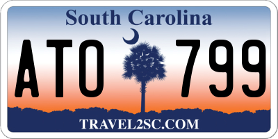 SC license plate ATO799