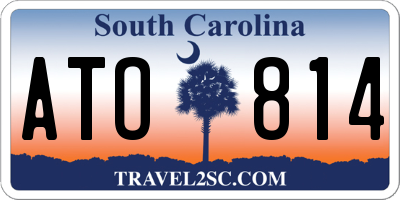 SC license plate ATO814