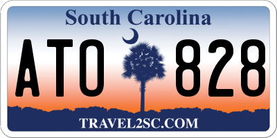 SC license plate ATO828