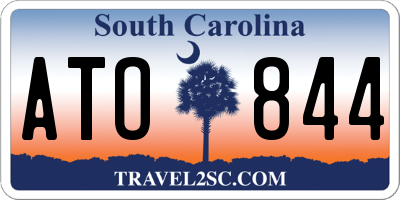 SC license plate ATO844