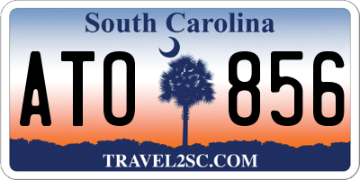 SC license plate ATO856
