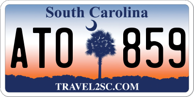 SC license plate ATO859
