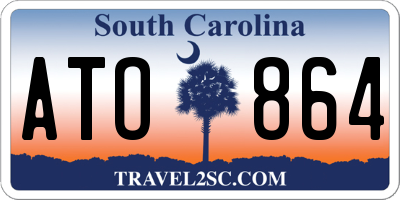SC license plate ATO864