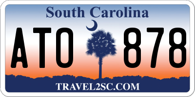 SC license plate ATO878