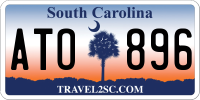 SC license plate ATO896