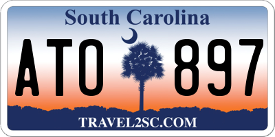 SC license plate ATO897