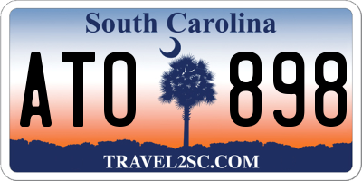 SC license plate ATO898