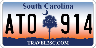 SC license plate ATO914