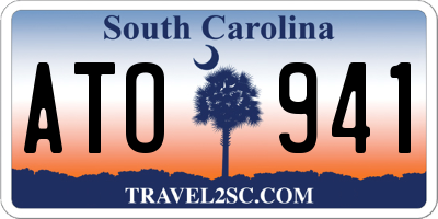 SC license plate ATO941